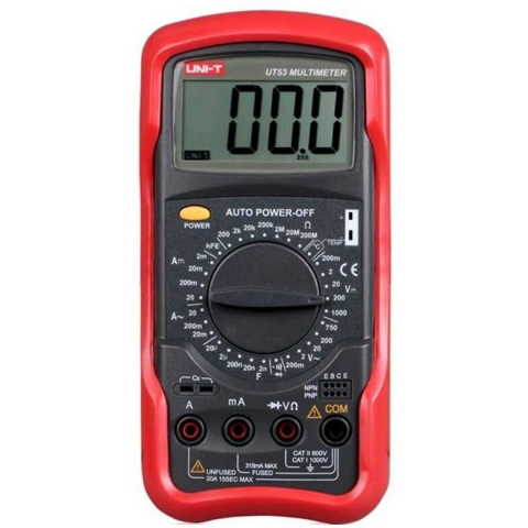 Instrumente de masura si control - multimetru digital, UNI-T, UT53, 200mV-1kV, 2mA-20A