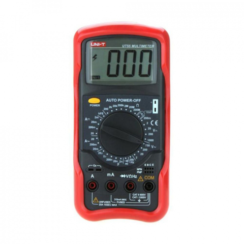Instrumente de masura si control - multimetru digital, UNI-T, UT55, 200mV-1kV, 2mA-20A