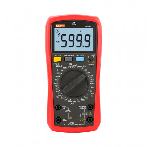Instrumente de masura si control - multimetru digital, UNI-T, UT890C, 0.1...600mV-1kV, 0.01...60µA-20A