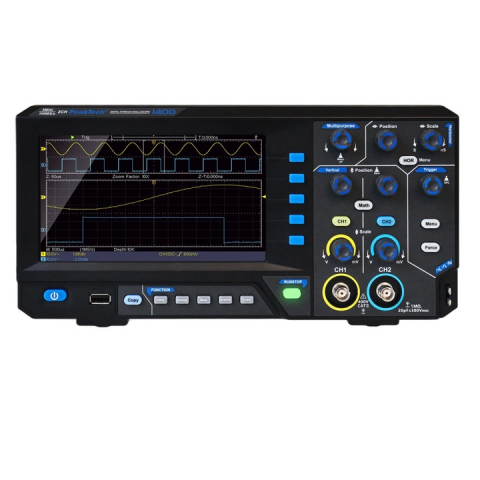 osciloscop digital peaktech, p1402, functie autoscale, 2 canale, afisaj tft, negru [0]