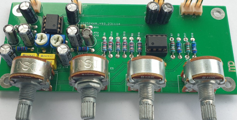 Audio - Preamplificator corector de ton cu bucla Baxandall si amplificator operational