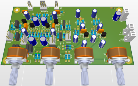 Audio - Preamplificator corector de ton - kit de asamblat