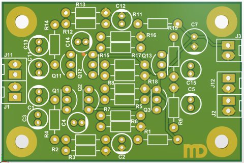 Audio - Preamplificator liniar (universal) - placa de circuit