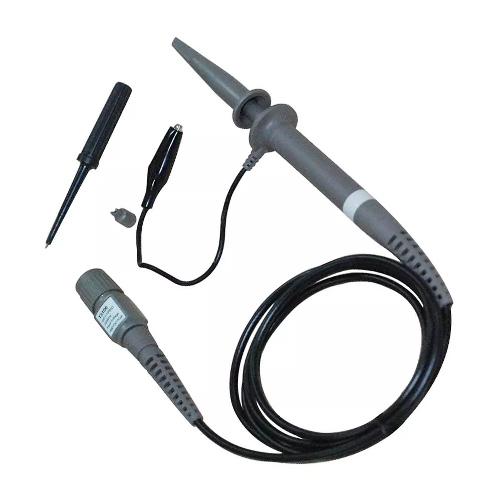 Osciloscoape - Sondă: pentru osciloscop,  pasivă,de tensiune înaltă, pentru Teste de Laborator,100MHz, 100:1, 1.2m, Gri