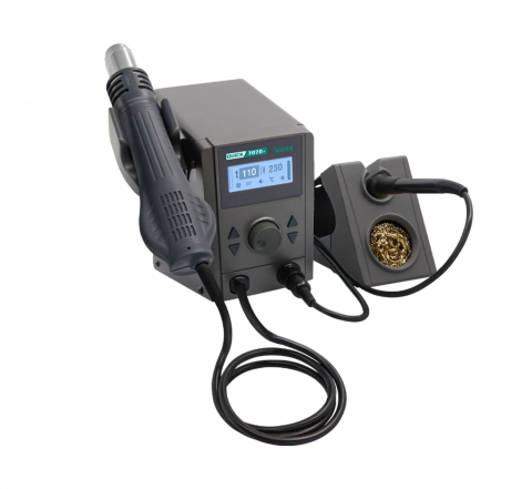 Scule Atelier - Stație de aer cald QUICK QUICK-707D+, 100...480°C control digital, cu butoane