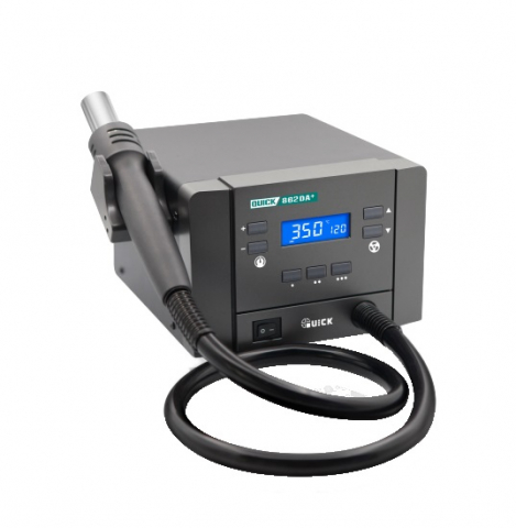 Scule Atelier - Stație de aer cald QUICK QUICK-862DA+,  control digital, cu butoane