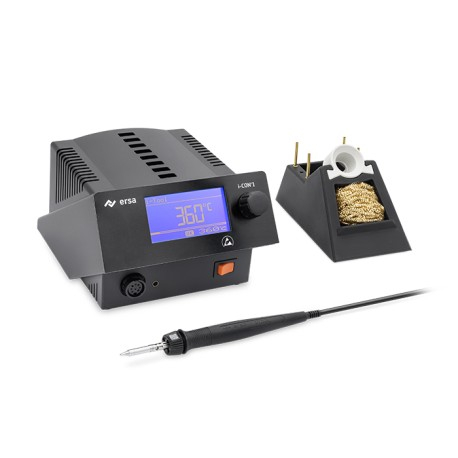 Scule Atelier - Stație de lipit ERSA ERSA-0IC1105A, 150...450°C control digital, cu buton