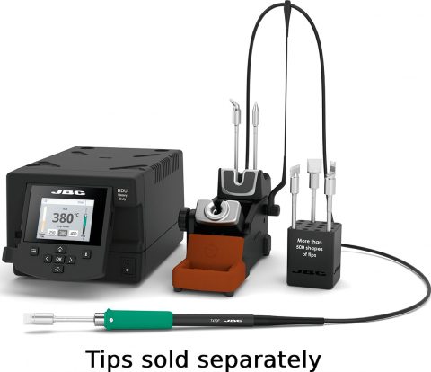 Scule Atelier - Stație de lipit JBC TOOLS JBC-HDE-2E, 90...500°C control digital, cu butoane