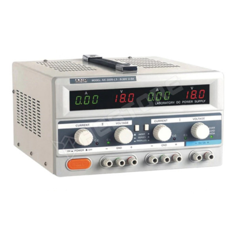 Instrumente de masura si control - Sursa de alimentare, AXIOMET, AX-3005L-3, LED * 4, 3 canale, pentru automatizări și aplicații industriale de control, Setare tensiune cu buton rotativ
