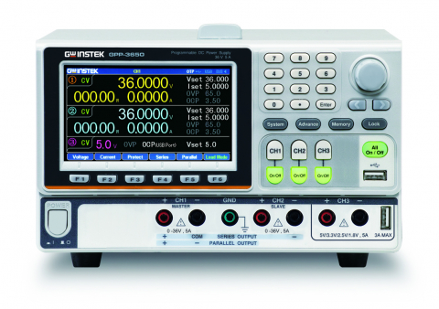 Instrumente de masura si control - Sursa de alimentare, GW INSTEK, GPP-3060, LCD TFT 4,3", 3 canale, pentru ateliere de hobby, 
