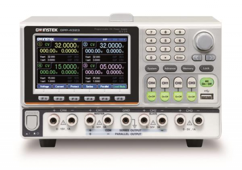 Instrumente de masura si control - Sursa de alimentare, GW INSTEK, GPP-4323, LCD TFT 4,3", 4 canale, pentru întreținerea și verificarea surselor de iluminat cu LED, 