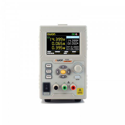 Sursa de alimentare, OWON, P4305, LCD TFT 3,7", 1 canale, pentru experimente de fizică și inginerie electrică,  [1]