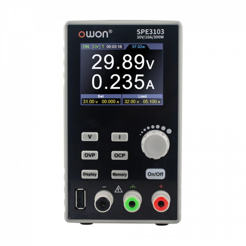 Sursa de alimentare, OWON, SPE3103, LCD 2,8", 1 canale, pentru proiecte DIY și hobby, [1]