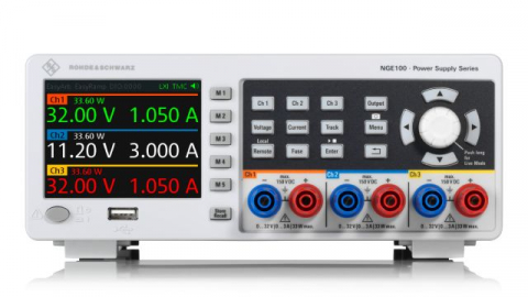 Instrumente de masura si control - Sursa de alimentare, ROHDE & SCHWARZ, NGE103B, colour, LCD TFT 3,5", 3 canale, pentru cercetare și dezvoltare, 