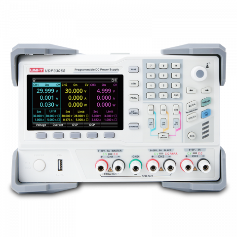Instrumente de masura si control - Sursa de alimentare, UNI-T, UDP3305S, LCD 4.3", 4 canale, pentru întreținerea și verificarea surselor de iluminat cu LED, Interfata LCD interactiva