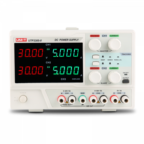 Instrumente de masura si control - Sursa de alimentare, UNI-T, UTP3305-II, LED, 3 canale, pentru cercetare și dezvoltare, Mod paralel cu conexiune interna