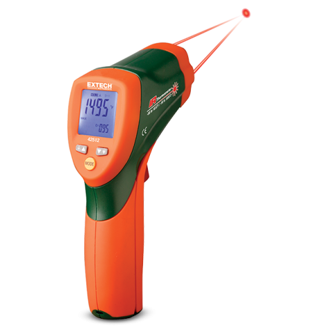Instrumente de masura si control - Termometru EXTECH EX42512, 146x104x43mm baterie 6LR61 9V x2, Termometru cu infraroșu