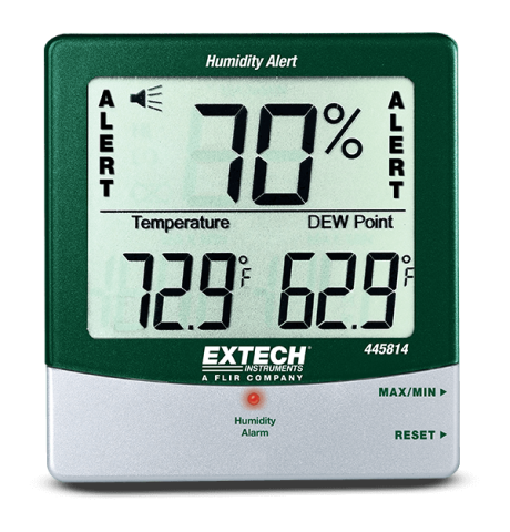 Termometre - Termometru EXTECH EX445814, 109x99x20mm baterie AAA 1,5V x2, termo-higrometru