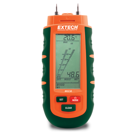 Instrumente de masura si control - Termometru EXTECH MO230,  baterie CR2032 3V x3, higrometru