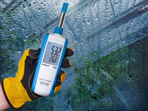 Termometru PEAKTECH PKT-P5039,  baterie LR03 AAA 1,5V x3, termo-higrometru [7]