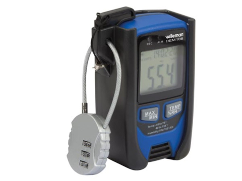 Termometru VELLEMAN VEL-DEM105, 96x50x30mm baterie CR14250 1/2AA 3,6V x1, termo-higrometru [3]