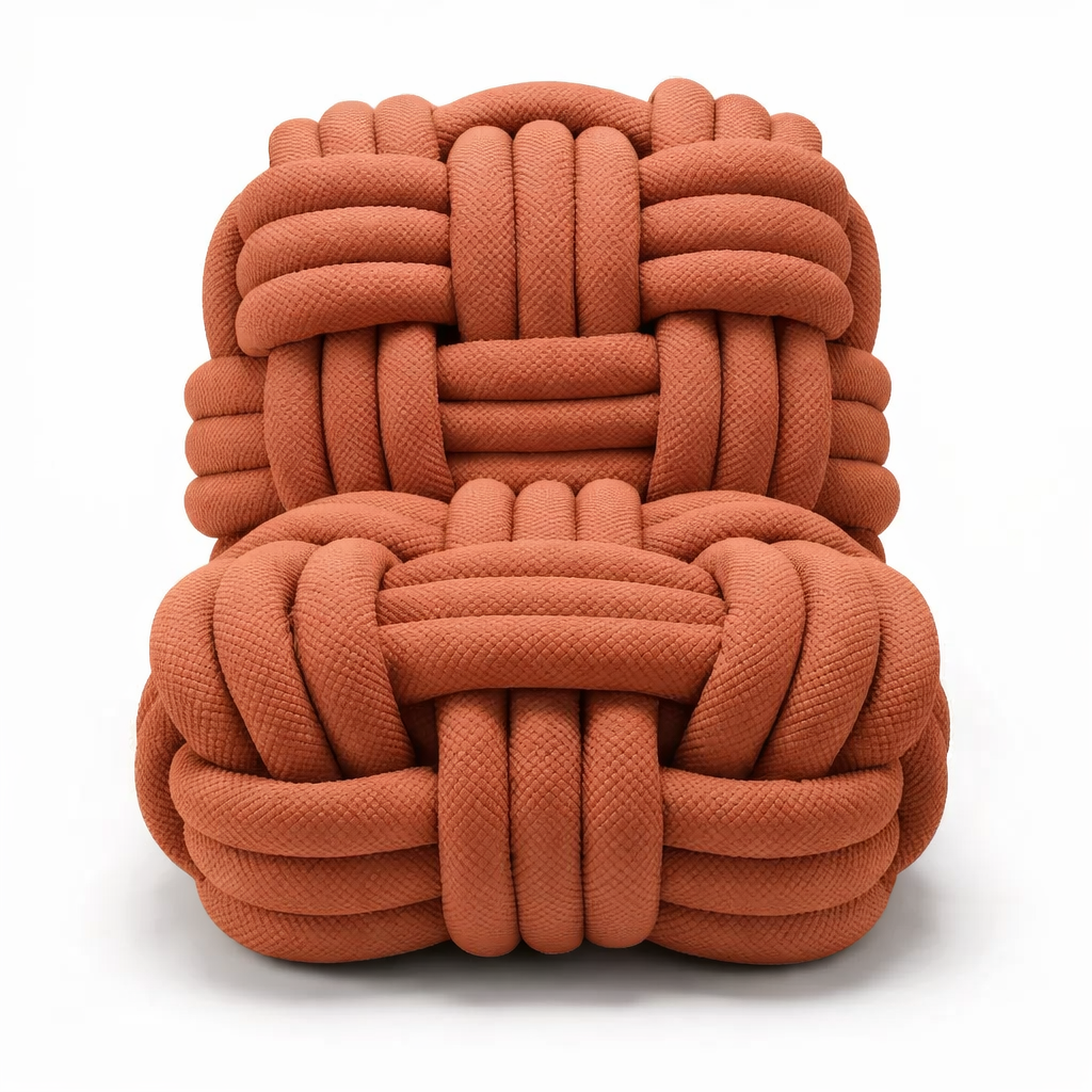 arbo fotoliu knot terracotta sculptural [2]