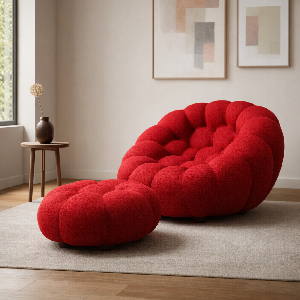 arbo set bubble cloud red fotoliu otoman rosu [2]