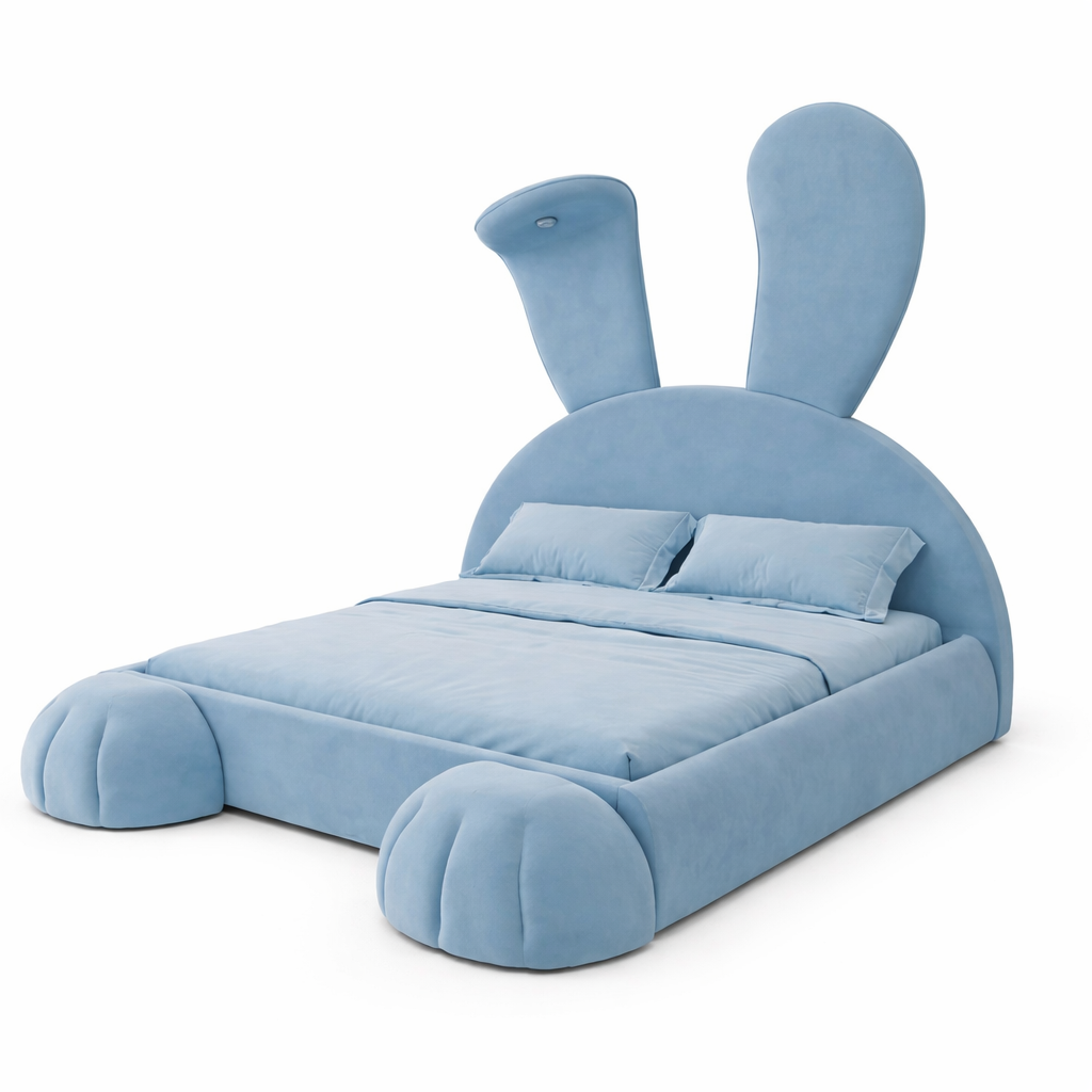 pat-copii-bunny-albastru-corala-oglinda-premium [2]