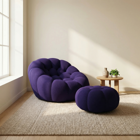 Canapele si Fotolii - arbo set bubble cloud purple fotoliu otoman mov