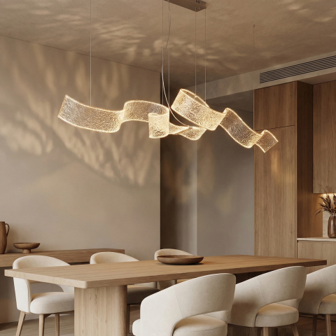 Candelabre si Lampi Suspendate - Aura Candelabru Spirala Alb