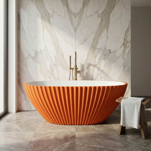 Cazi de Baie - Celeste Cada Freestanding Plisata