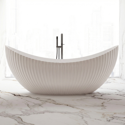 Cazi de Baie - Cadă de Baie Freestanding Celeste Matte White