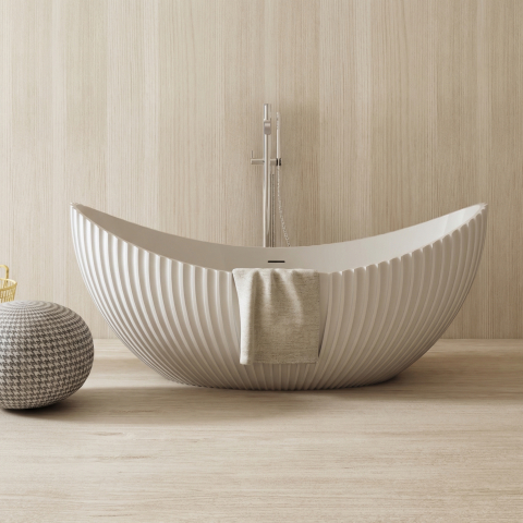 Cazi de Baie - Cadă de Baie Freestanding Celeste din suprafață solidă