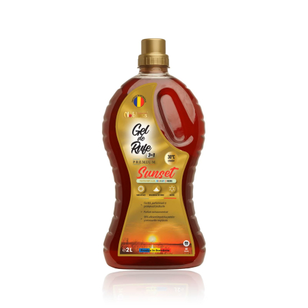 Detergent de Rufe - Gel de rufe 3 în 1 Sunset Premium 2 Litri