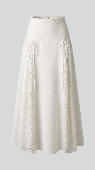 Fusta Linen Lace-Trim [3]