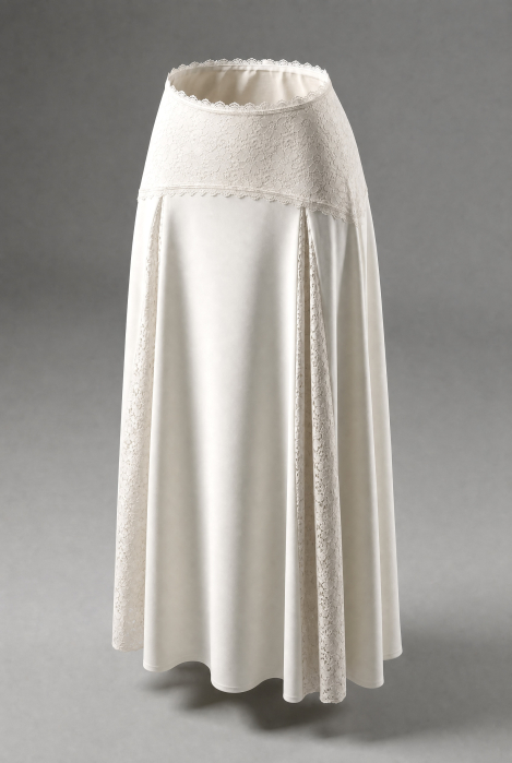 Fusta Linen Lace-Trim [4]