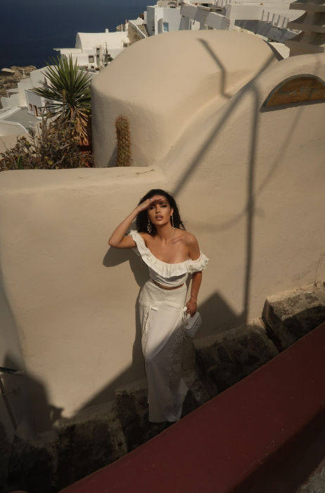 Fusta Linen Lace-Trim [10]