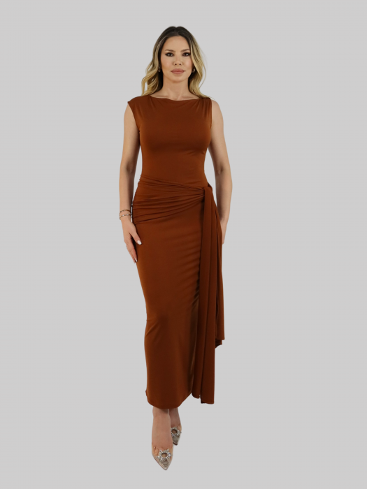 Rochie Drape Maro [3]