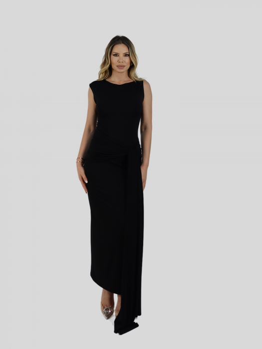 Rochie Drape Black [4]