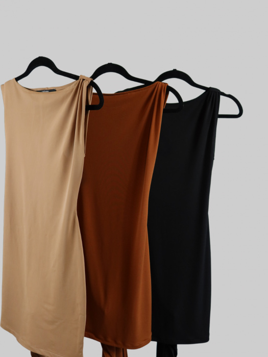 Rochie  Drape Mini Maro [7]
