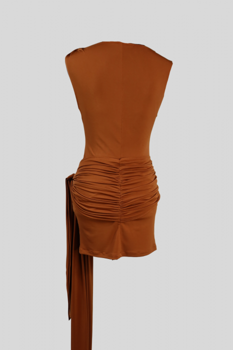 Rochie  Drape Mini Maro [6]
