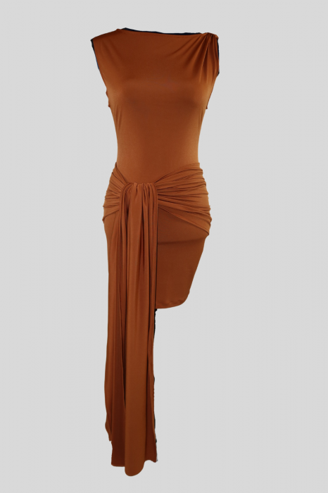 Rochie  Drape Mini Maro [5]
