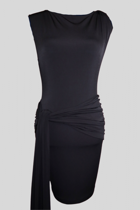 Rochie  Drape Mini Black [6]