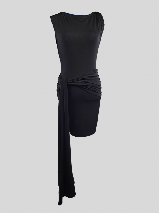 Rochie  Drape Mini Black [5]