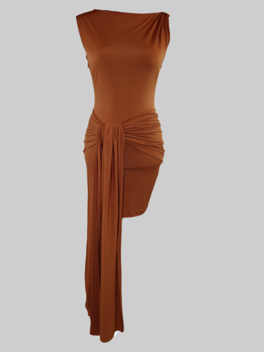 Rochie  Drape Mini Maro [3]