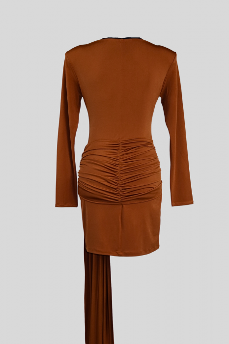 Rochie  Drape Mini Maro [2]