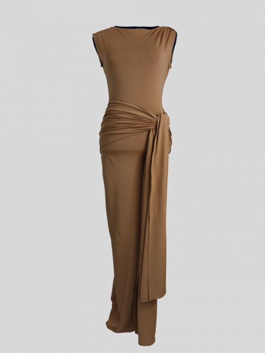 Rochie Drape Bej [4]