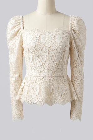 Bluza Lace Peplum Ivoire [1]