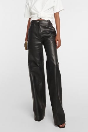 Best Sellers - Pantaloni Wide  Faux Leather