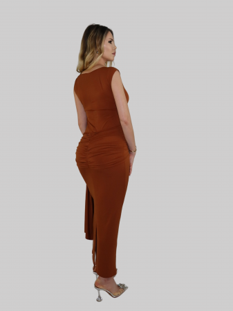 Rochie Drape Maro [3]